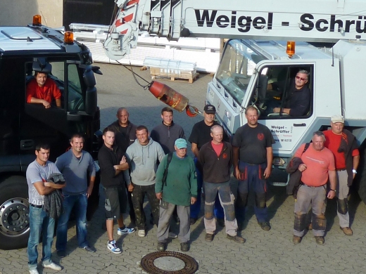Ein Arbeitstrupp von Weigel-Schrüffer.